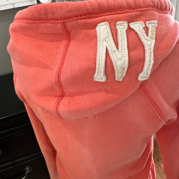 Abercrombie & Fitch NY Coral Full Zip Hoodie Women’s L - Picture 6 of 15